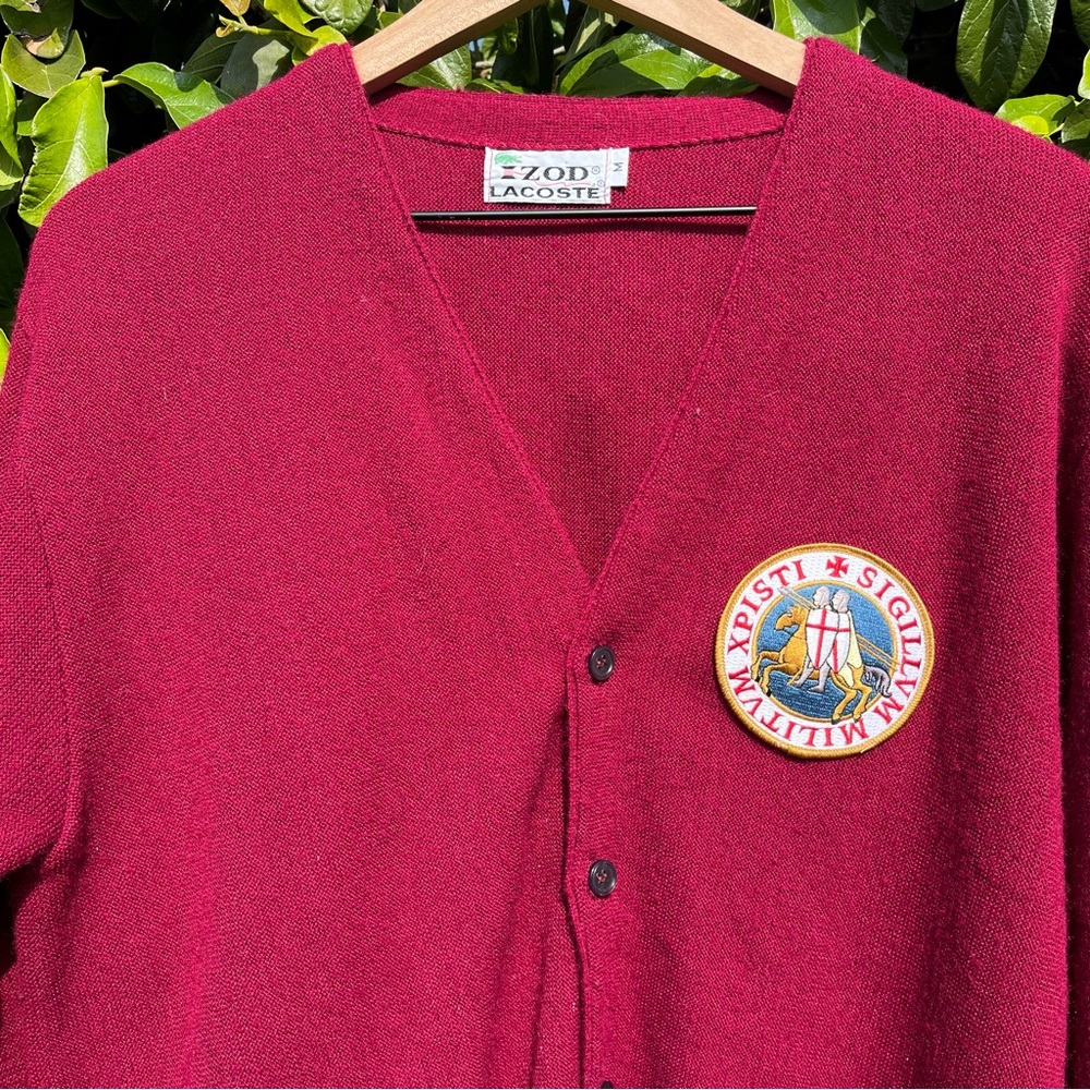 Mens Medium Lacoste Cardigan